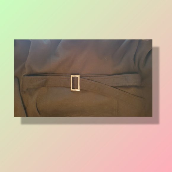 Yoki Black faux Peacoat, size L - Picture 4 of 7